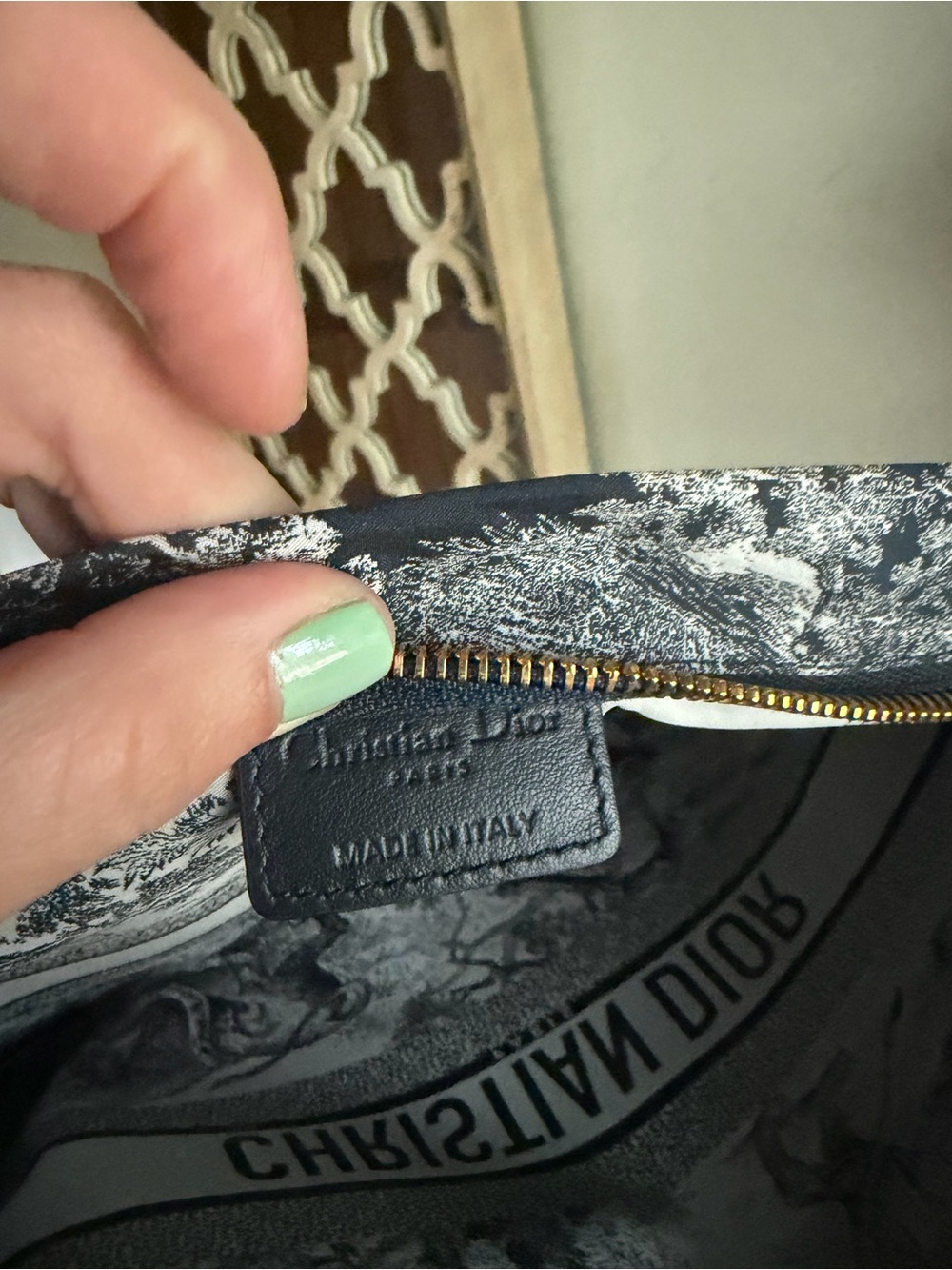 Dior Navy Toiletry Pouch - Picture 5 of 7